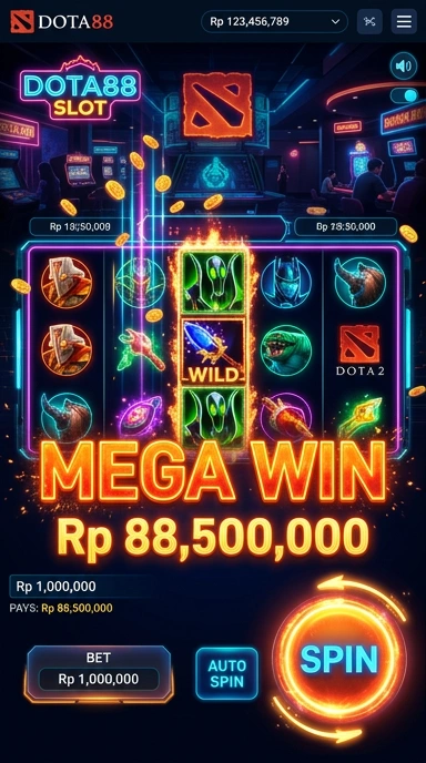 Layar utama dota88 — antarmuka bersih setelah instalasi